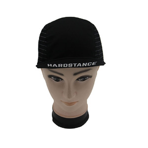 Custom handling black racing cycling cycle caps hats short brim cap printing with elastic back - Product Image 1