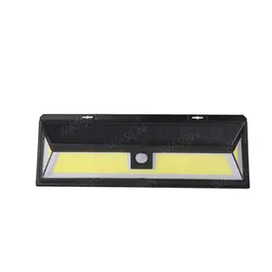 Vente chaude 15 Watts Cob 950 Lumens Lampes À Économie D'énergie Led Jardin Solaire Extérieure Sans Fil Capteur De Lumière de Sécurité