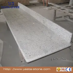 טרומי קשמיר לבן מטבח משטחי גרניט עם למינציה bullnose