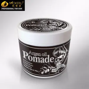 Pelo profesional estilo cera pomada de plata gris peinado formar crema cera borde control gel para hombres cera de color de pelo