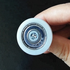 Ruota a rulli piatta in plastica <span class=keywords><strong>DR22</strong></span> da 22 mm di larghezza con cuscinetto e vite M6x10 mm per porte e finestre scorrevoli - Product Image 6