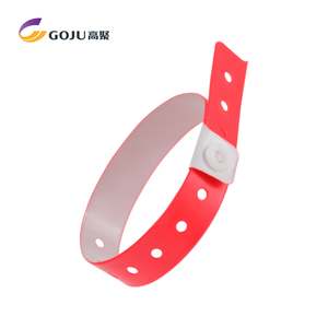 Pulsera de PVC en forma de L para Festival, vinilo personalizado, barato
