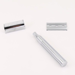 RTS Yaqi Dao Cạo An Toàn Cho Nam Bằng Kim Loại Ánh Sáng Màu Crôm Để Cạo Râu Cho Trẻ Sơ Sinh - Product Image 4