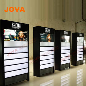 Floor <strong>Display</strong> Stand Glass Shelf and Rack Cosmetic <strong>Wall</strong> <strong>Mounted</strong> <strong>Display</strong> <strong>Cabinets</strong> - Product Image 1