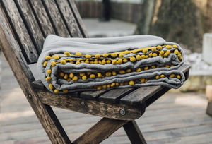 Nlan 100% Katoenen Lakens En Inbakeren Dekens Geweven Zijden Zachte Mousseline Met Bloemenpatroon En Pompons - Product Image 3