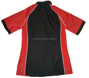 Da uomo e da donna a maniche corte personalizzate corpo nero con pannelli arancioni maniche corte alla moda <span class=keywords><strong>camicia</strong></span> uniforme da lavoro alla moda - Product Image 5