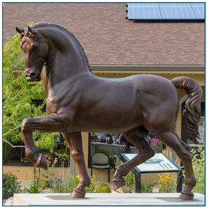 Grande cavallo di bronzo scultura per la decorazione esterna - Product Image 1