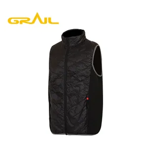 Factory price fashion design mens vest hybrid jacket waistcoat