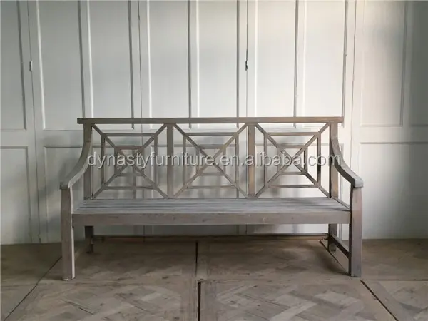 vintage style outdoor wood park bench