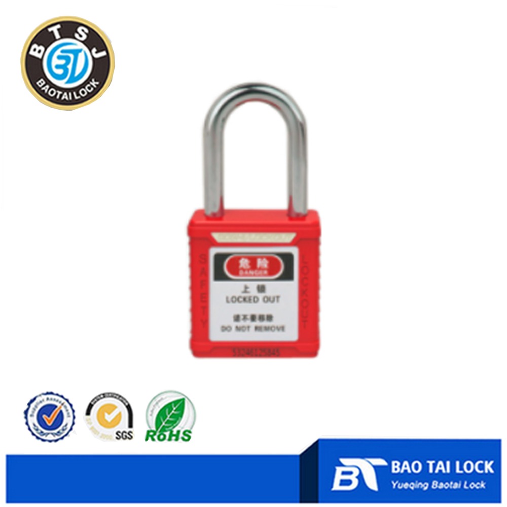 BT6104 38 мм Сережка пластиковых безопасности замок с Master ключи