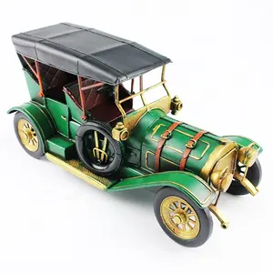 古董压铸汽车复古模型金属玩具车系列家庭酒吧办公室咖啡装饰儿童玩具生日礼物