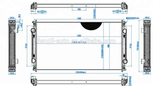 BHTD5292 Nouveau radiateur pour Freightliner <span class=keywords><strong>FLD</strong></span> 112 120 & Argosy - Product Image 2
