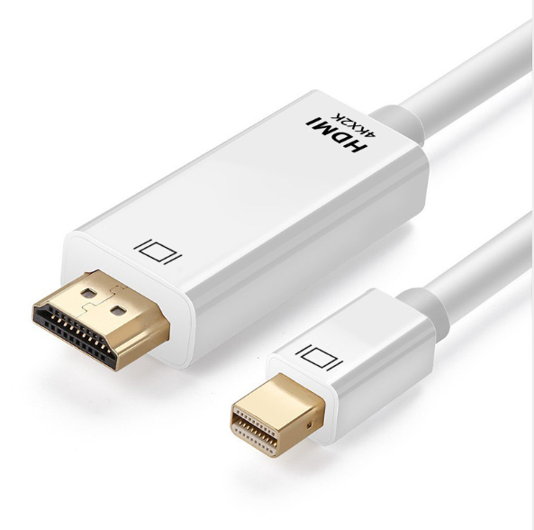 1.8m High Quality 4Kx2K Mini DP to hdmi Cable DP1.2 Mini Display Port to HDMI Converter Adapter Cable