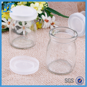 <span class=keywords><strong>Pot</strong></span> en verre pour pouding, récipient en verre, avec bouchon et cuillère, de 100ml, 4oz, vente en gros - Product Image 3