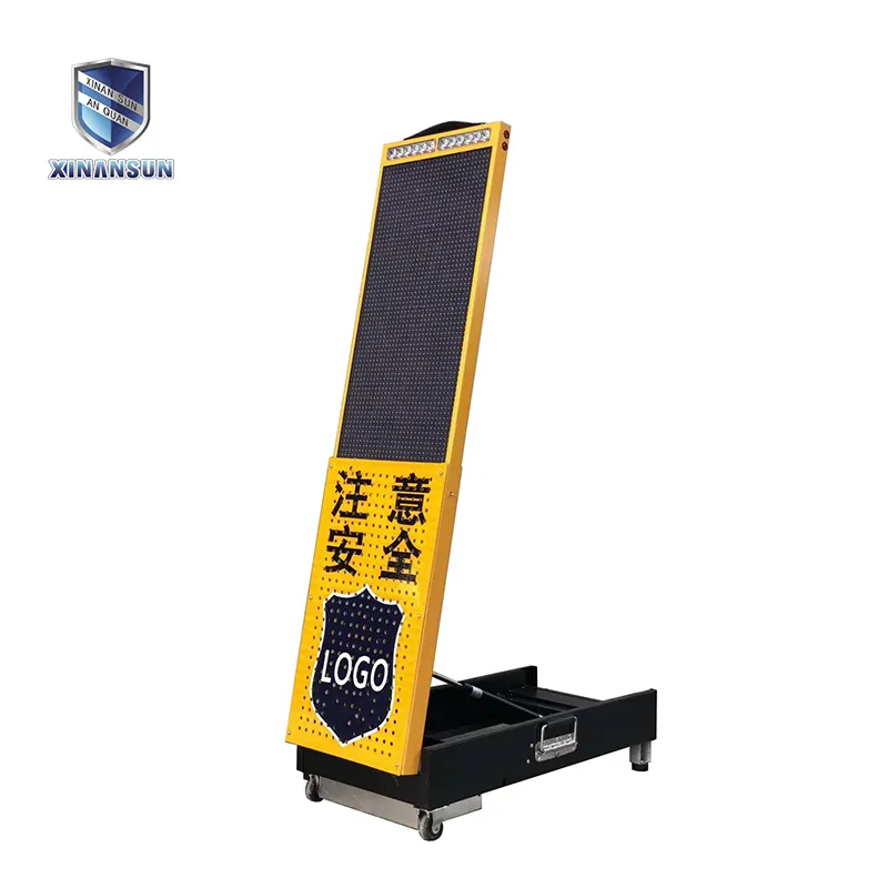 new design rechargeable telescopic warning screen with alarm system