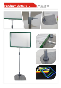 2021 Werbung Doppelseitiger Poster-Display halter mit A3 A4 A5-Rahmenständer <span class=keywords><strong>POP</strong></span> Retail Adjusta ble Metal CN;GUA Languo W005