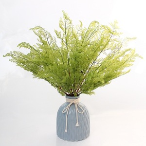 Mairuifp — fern en <span class=keywords><strong>feuilles</strong></span> de cuir de 45cm, plante artificielle dans le pot pour décoration murale - Product Image 1