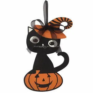 Woodenハロウィン装飾のためのパーティーや家の装飾としてドアハロウィン装飾ホット販売のギフトプロモーション