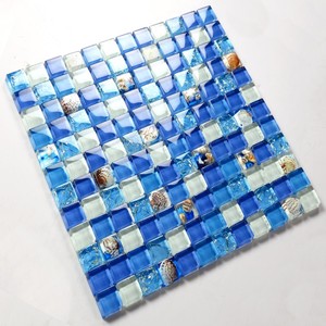 <span class=keywords><strong>Vente</strong></span> chaude Mosaïque de verre de coquillages du monde entier Carreaux de piscine 3D - Product Image 4