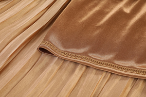 Women's Comfortable and Convenient Acrylic Natural Breathable Knee-Length <strong>Khaki</strong> <strong>Skirt</strong> High Quality - Product Image 6
