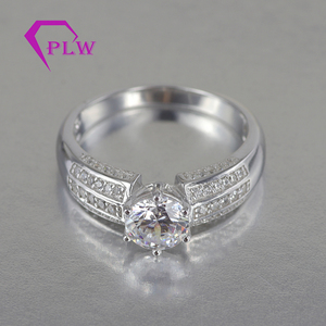 Anillo de compromiso de gemas para joyas Provence Gems 6.5mm DEF Color Moissanite Gold Engagement Ring para hombres - Product Image 2