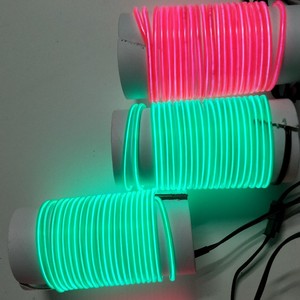 Ruban de lumière néon phosphorescent, à haute luminosité, 50m, 100m, <span class=keywords><strong>fil</strong></span> électroluminescent, couleur El, vente en gros - Product Image 2
