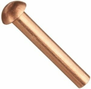 <span class=keywords><strong>DIN</strong></span> <span class=keywords><strong>660</strong></span> M2 M2.5 M3 M4 <span class=keywords><strong>rivet</strong></span> rond en cuivre massif à tête bombée - Product Image 2