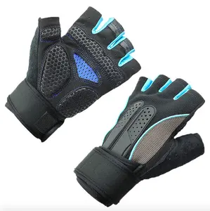 Outdoor fingerless sport hand protection gloves