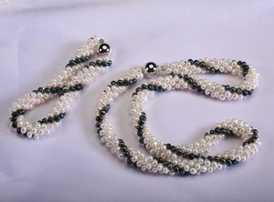 Ensemble de <span class=keywords><strong>bijoux</strong></span> FEIRUN en argent 925 avec perles de pomme de terre AA de 3 mm, ensemble de perles de culture, ensemble de perles d'origine - Product Image 5