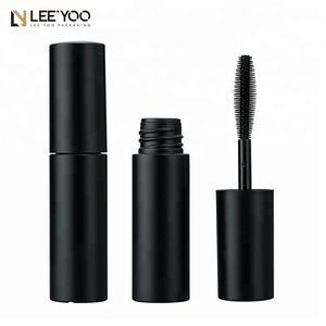 Wadah maskara mini tabung maskara silinder hitam wadah kemasan maskara kustom OEM ODM botol kemasan kosmetik plastik - Product Image 1