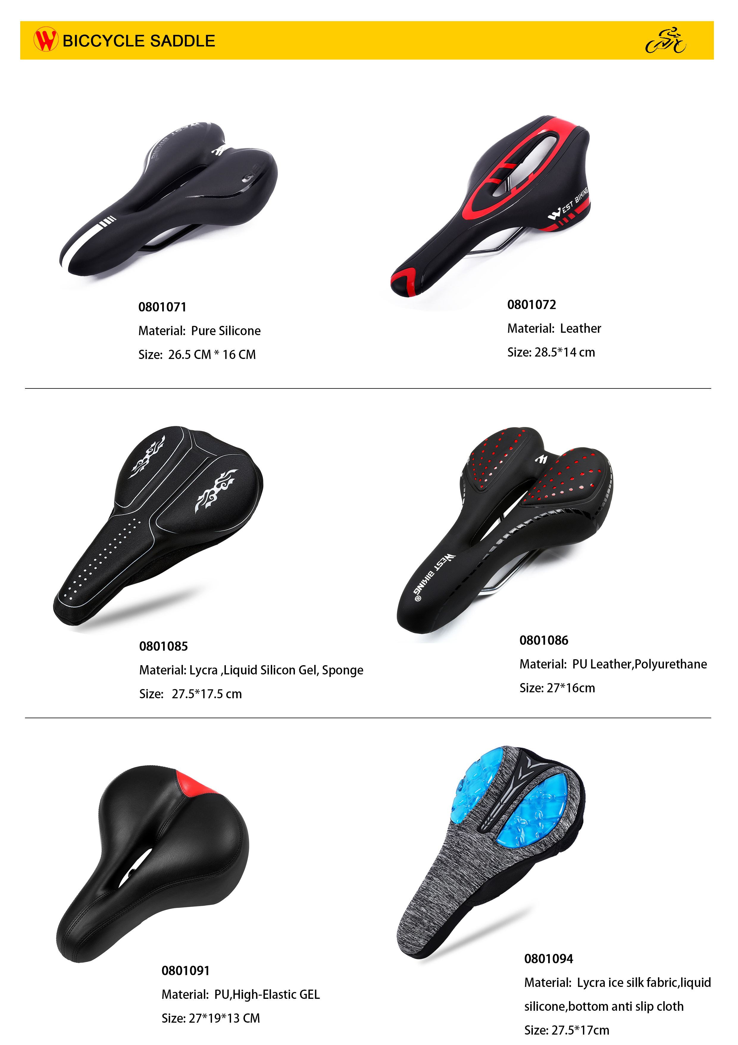 WEST BIKING Soft Silicone Gel Bike Saddle Cover Comfortable Anti-Slip MTB  Road Cycling Seat with Shockproof Rain Cover Bicycle