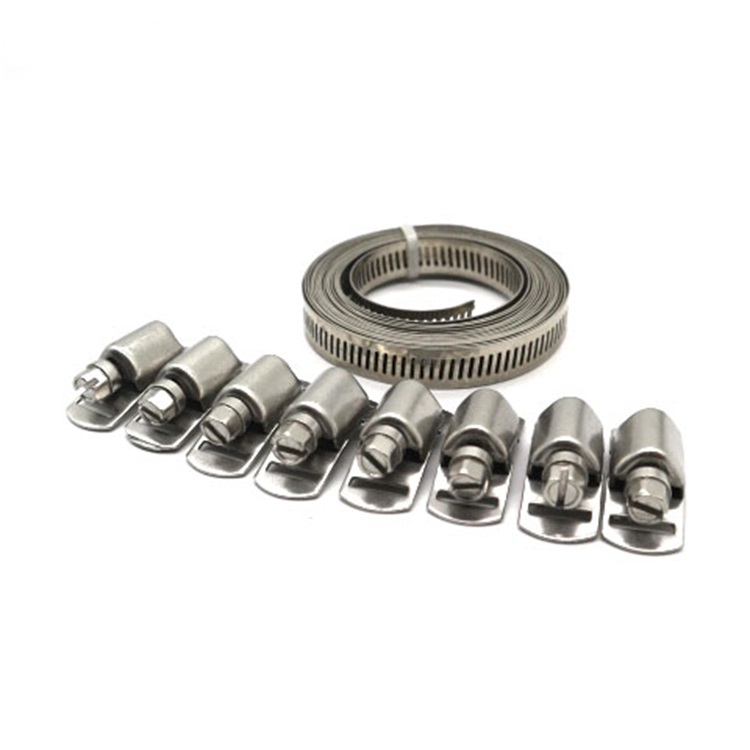 Перфорированный бесконечный зажим для шланга из нержавеющей стали американского типа