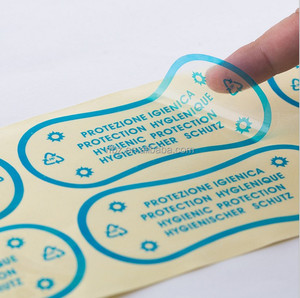 Rõ ràng nhựa trong suốt PVC hộp niêm phong Sticker - Product Image 4