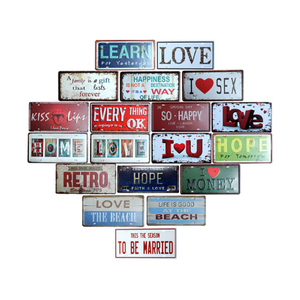 Venta directa de fábrica Patrón personalizado Placa de matrícula de número de alta seguridad americana para Decoración - Product Image 1