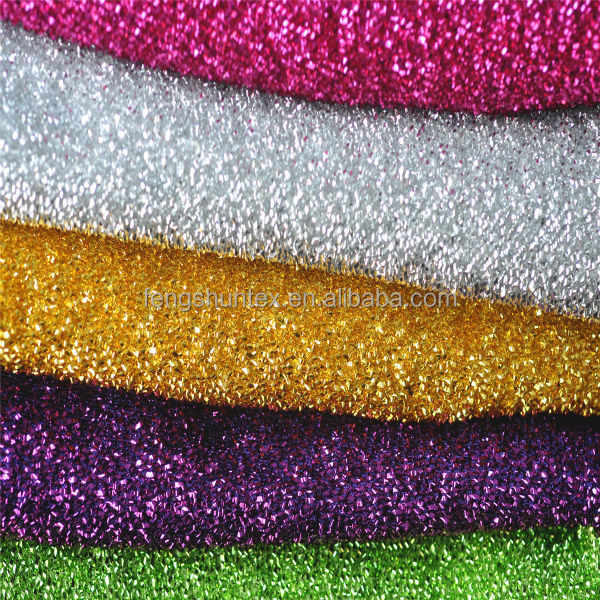 polyester shinny metallic lame fabric for decoration or Christmas