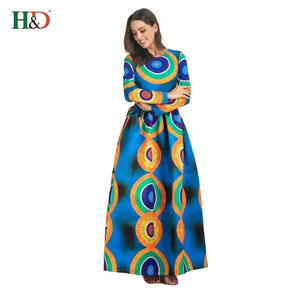 H & D En Gros Super-Africain Cire Hollandais Robes Styles Kitenge Robe Conceptions Pour Les Femmes Africaines