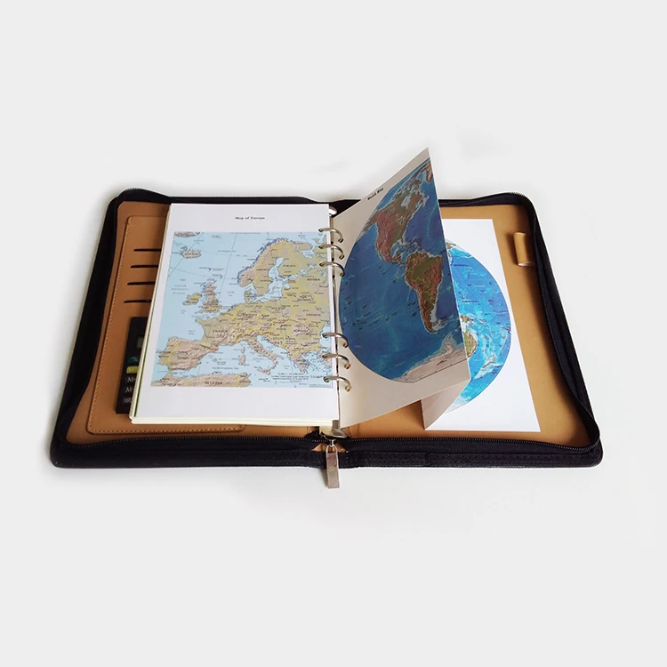 Органайзер-планировщик А4/А5 с кожаным логотипом