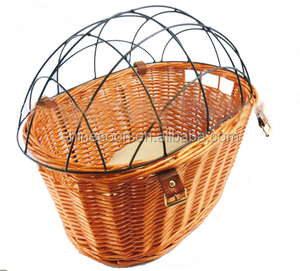 Canasta Delantera para <span class=keywords><strong>Bicicleta</strong></span> <span class=keywords><strong>de</strong></span> <span class=keywords><strong>Mimbre</strong></span> Extraíble <span class=keywords><strong>de</strong></span> Alta Calidad SHINESOON TP-630370 para Mascotas - Product Image 2