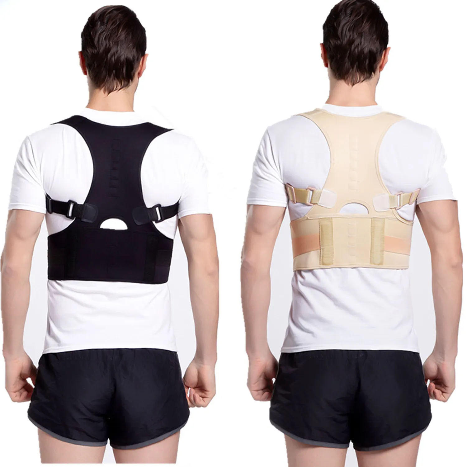 Custom Magnetic Posture Corrector Back Braces Shoulder Waist Lumbar Support Belt Humpback With Package Bag