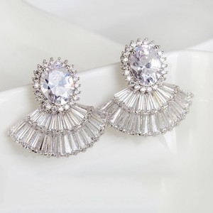 Teemi gros Livraison gratuite 2015 HOT SELL luxe 18K Champagne Or Zircon <span class=keywords><strong>Cristal</strong></span> Femme Mode de mariée Boucles d'oreilles Wire - Product Image 5