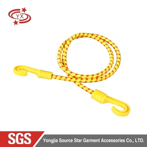 Bán Buôn 8Mm Chất Lượng Cao Đàn Hồi Bungee Hành Lý Sợi Dây Thừng Với Móc Nhựa 9Mm Vòng Dây Cho Xe Máy Xe Đạp Dây/Dây - Product Image 2