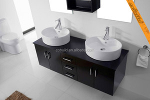 Pared de madera maciza flotante de baño doble tocador de lavamanos <span class=keywords><strong>UM</strong></span>-003 - Product Image 2