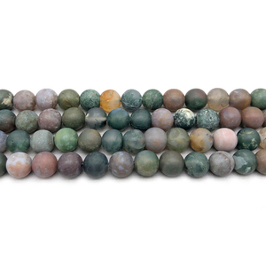 Perles rondes en <span class=keywords><strong>agate</strong></span> <span class=keywords><strong>indienne</strong></span> pour la fabrication de bijoux, pierres précieuses naturelles, 4mm, 6mm, 8mm, 10mm, 12mm, <span class=keywords><strong>agate</strong></span>, mat et givré, AB1571 - Product Image 1