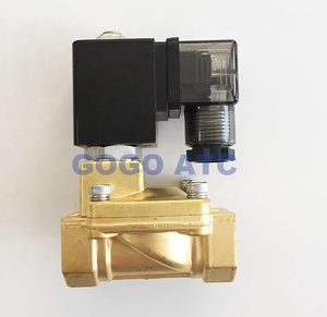 GOGO normalde kapalı <span class=keywords><strong>2</strong></span> yollu <span class=keywords><strong>Pilot</strong></span> diyafram pirinç elektrik 12v 24v Dc 110v 220v su hava Solenoid vana <span class=keywords><strong>3</strong></span>/4 "BSP 20mm PX-20 NBR - Product Image 5