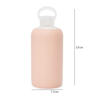 Botella <span class=keywords><strong>de</strong></span> <span class=keywords><strong>agua</strong></span> <span class=keywords><strong>de</strong></span> vidrio Pyrex 500Ml sin BPA con funda <span class=keywords><strong>de</strong></span> silicona - Product Image 3