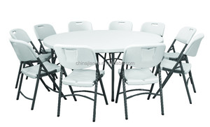 <span class=keywords><strong>Mesa</strong></span> <span class=keywords><strong>redonda</strong></span> <span class=keywords><strong>plegable</strong></span> portátil para exteriores, <span class=keywords><strong>180</strong></span> <span class=keywords><strong>Cm</strong></span>, para bodas e interiores - Product Image 4