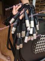 Câble de signal audio en cuivre pur, boîte d'enrouleur de câble serpent d'étape XLR