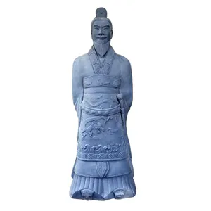Scultura antica cinese imperatore di Qin Terracotta statua a grandezza naturale per la vendita - Product Image 1