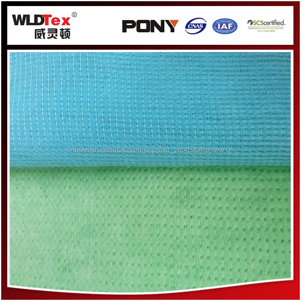 Textiles Para El hogar 100D impresa puntada tela no tejida