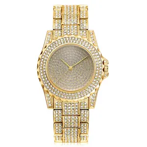 Взрывоопасный стальной ремешок, модный инкрустированный бриллиантами Британский женский модный браслет часы